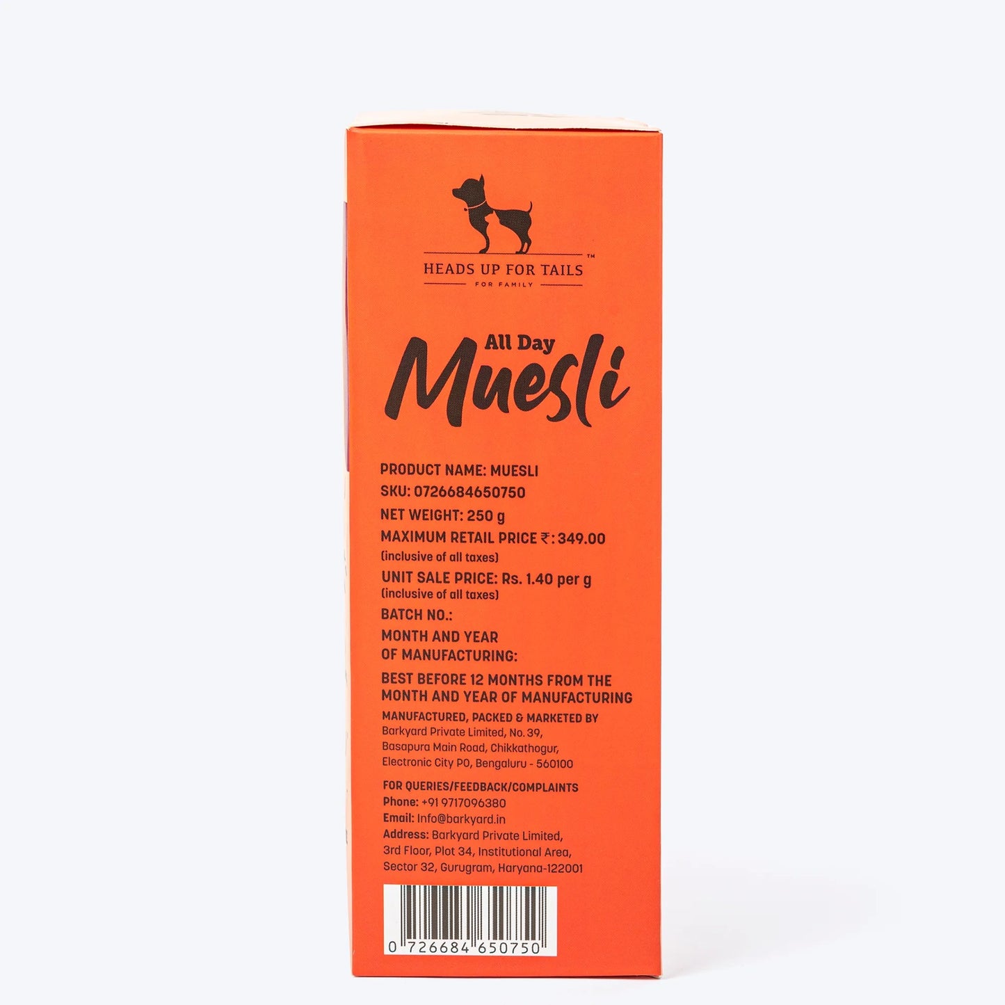 HUFT All Day Muesli with Chicken, Carrots and Beetroot Doggie Treats - 250 g