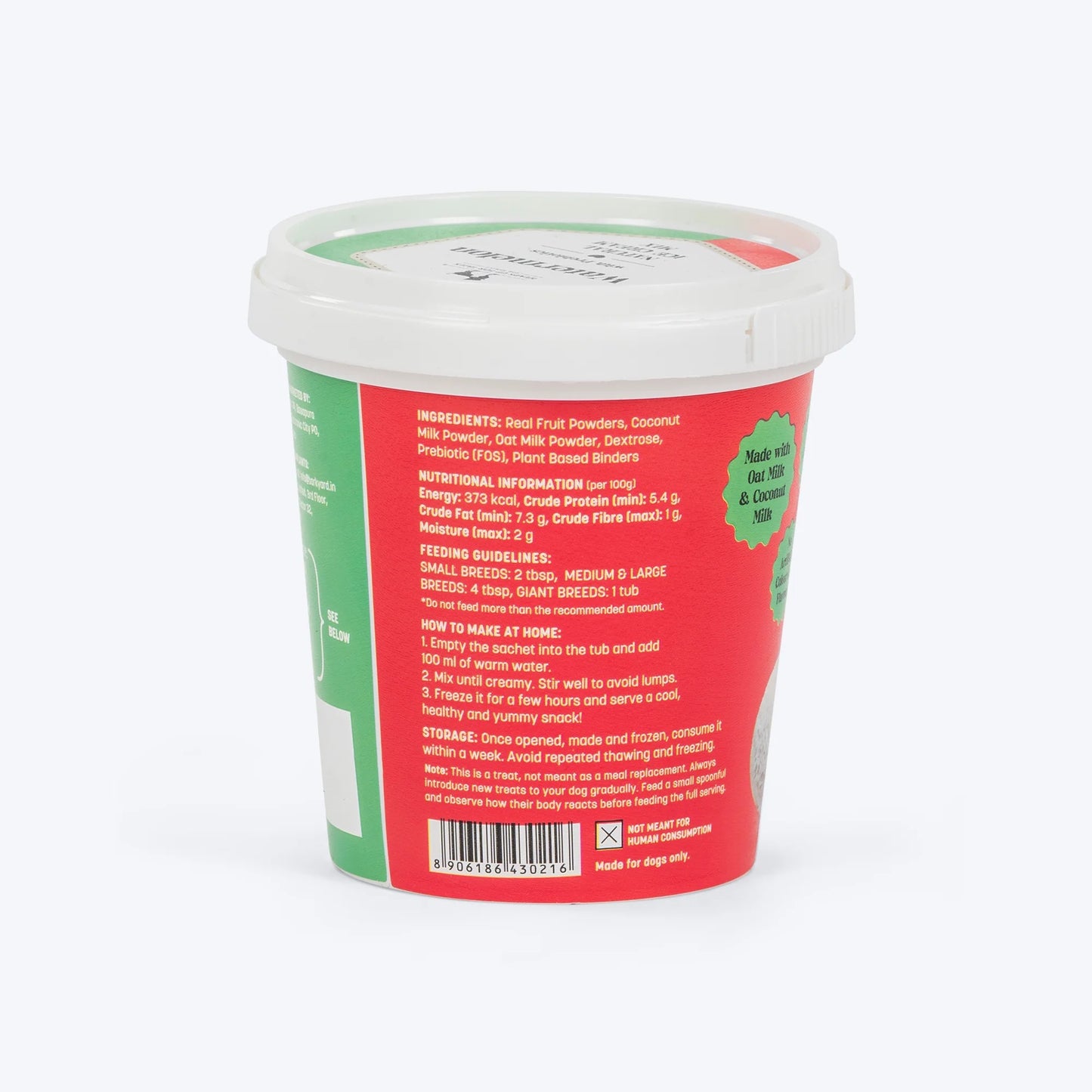 HUFT Ice Cream Watermelon With Prebiotics Mix Treat For Dog - 40 gm