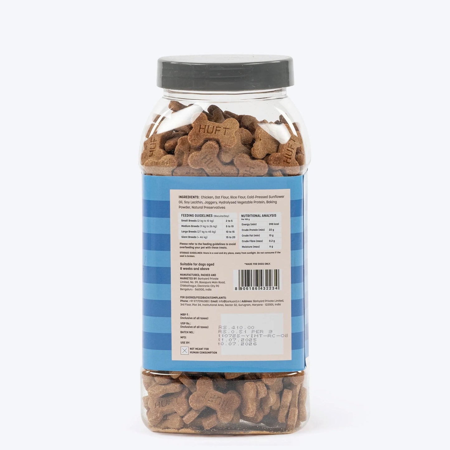 HUFT Yummy In My Tummy Chicken Gluten-Free Dog Biscuits