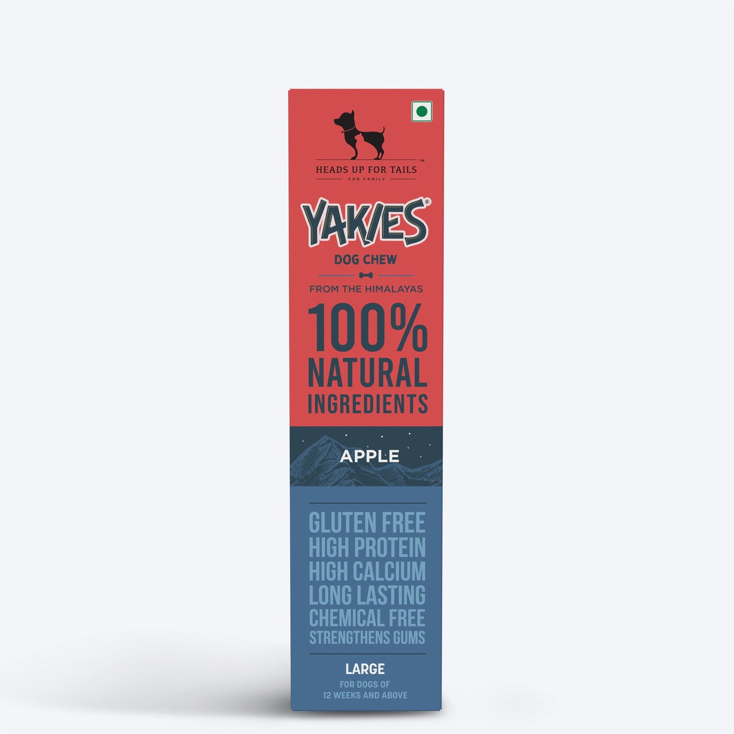 HUFT Yakies Vegetarian Natural Chew Bone - Apple - Heads Up For Tails