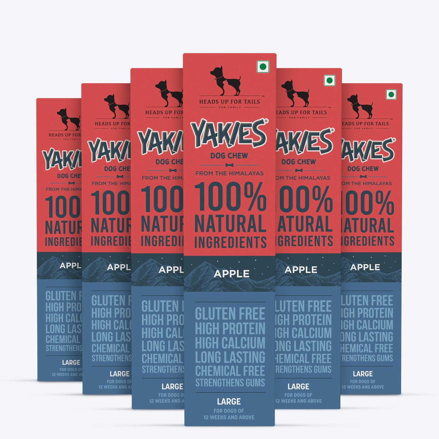 HUFT Yakies Vegetarian Natural Chew Bone - Apple - Heads Up For Tails