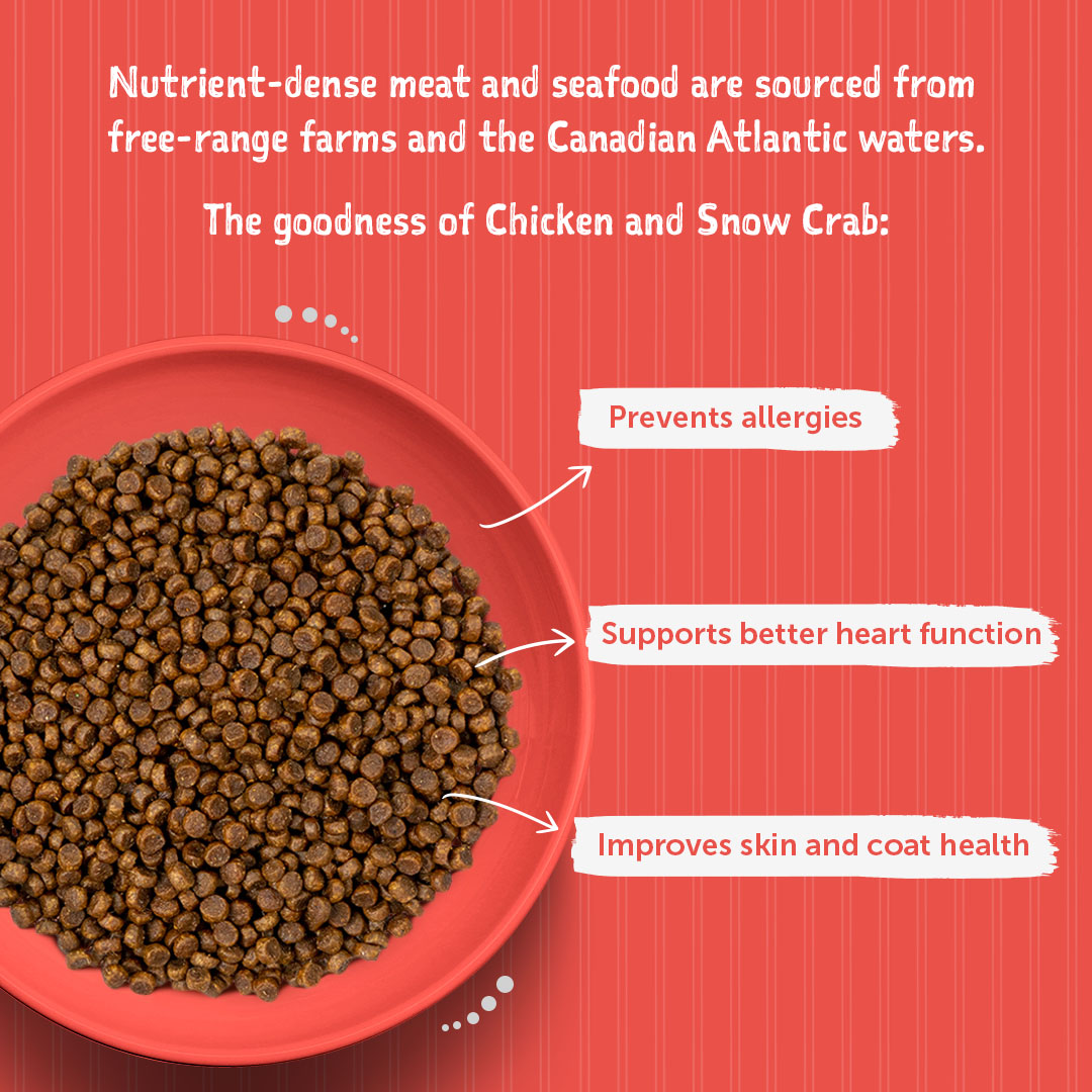 Loveabowl Grain Free Chicken & Snow Crab Cat Dry Food - Heads Up For Tails