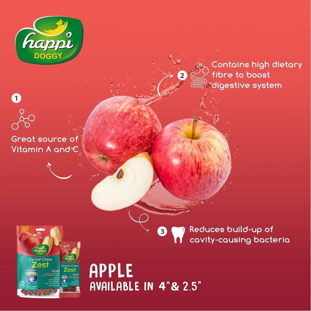 Happi Doggy Dental Chew Zest Apple (Singles)