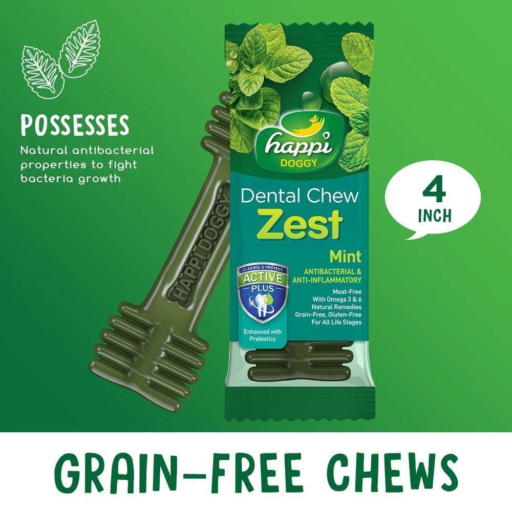 Happi Doggy Dental Chew Zest Mint (Singles)