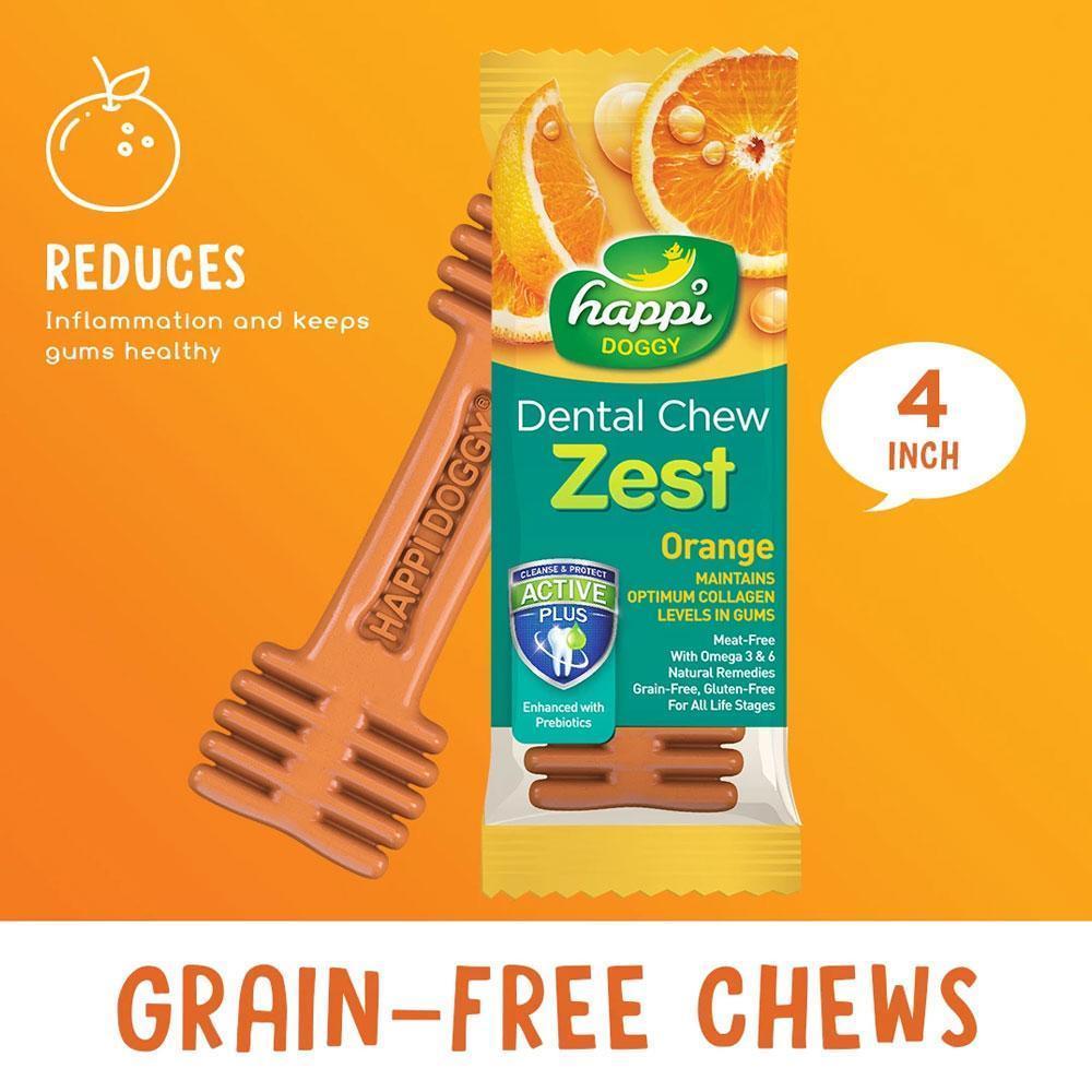 Happi Doggy Dental Chew Zest Orange (Singles)