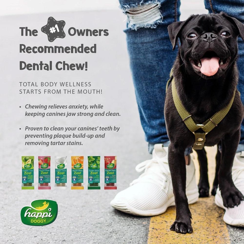 Happi Doggy Dental Chew Zest Orange (Singles)
