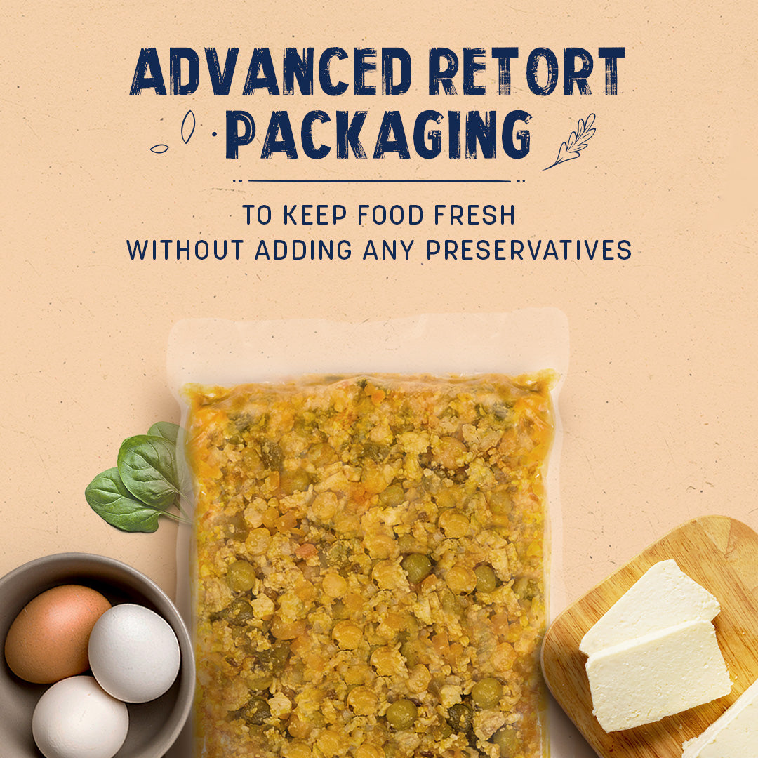 HUFT Sara's Wholesome Food - Classic Paneer And Eggs Dog Food (300gm Pack) - Heads Up For Tails
