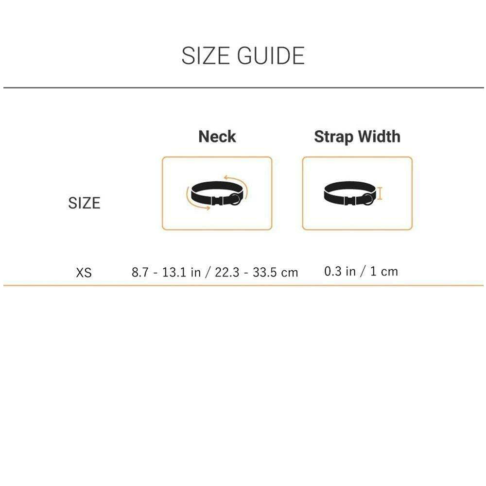 HUFT Classic Nylon Dog Collar - Purple - XS - Heads Up For Tails