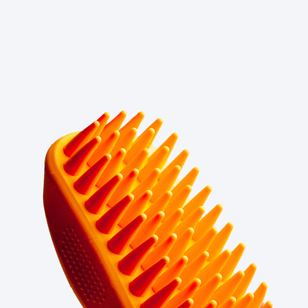HUFT Silicon Pet Grooming Brush - Heads Up For Tails