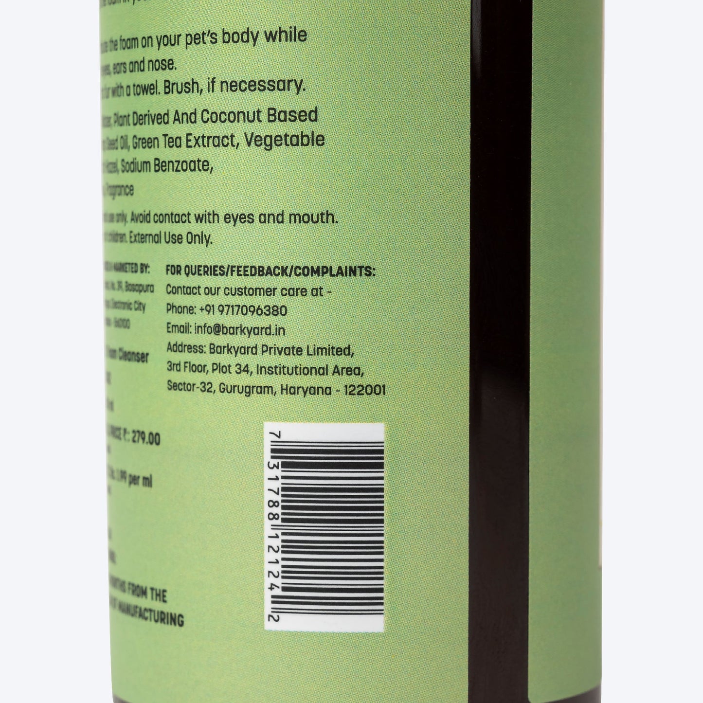 HUFT Waterless Cleansing & No Rinse Dry Shampoo For Dogs - 140 ml - Heads Up For Tails