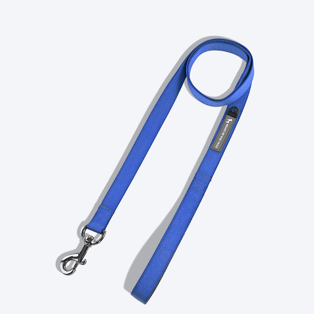 HUFT Essentials Nylon Dog Leash - Navy - 1.5 m (Can be Personalised) - Heads Up For Tails