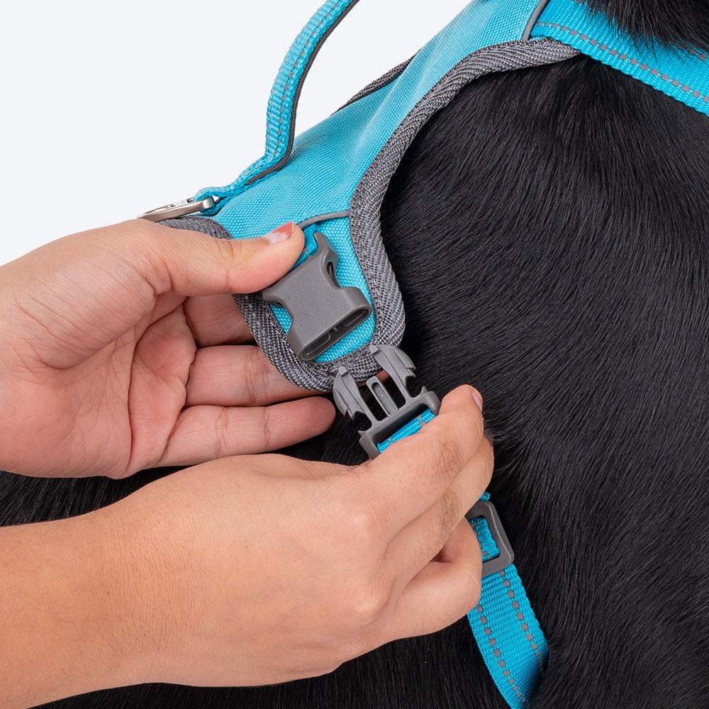 HUFT Active Pet Dog Harness - Light Blue - Heads Up For Tails