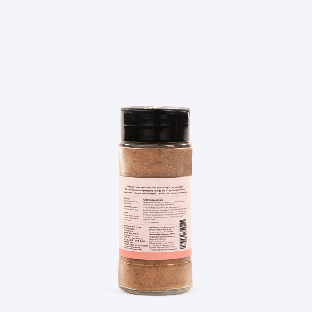 Sara's Food Topper Chicken Liver with Organic Turmeric - 70 g - Heads Up For Tails