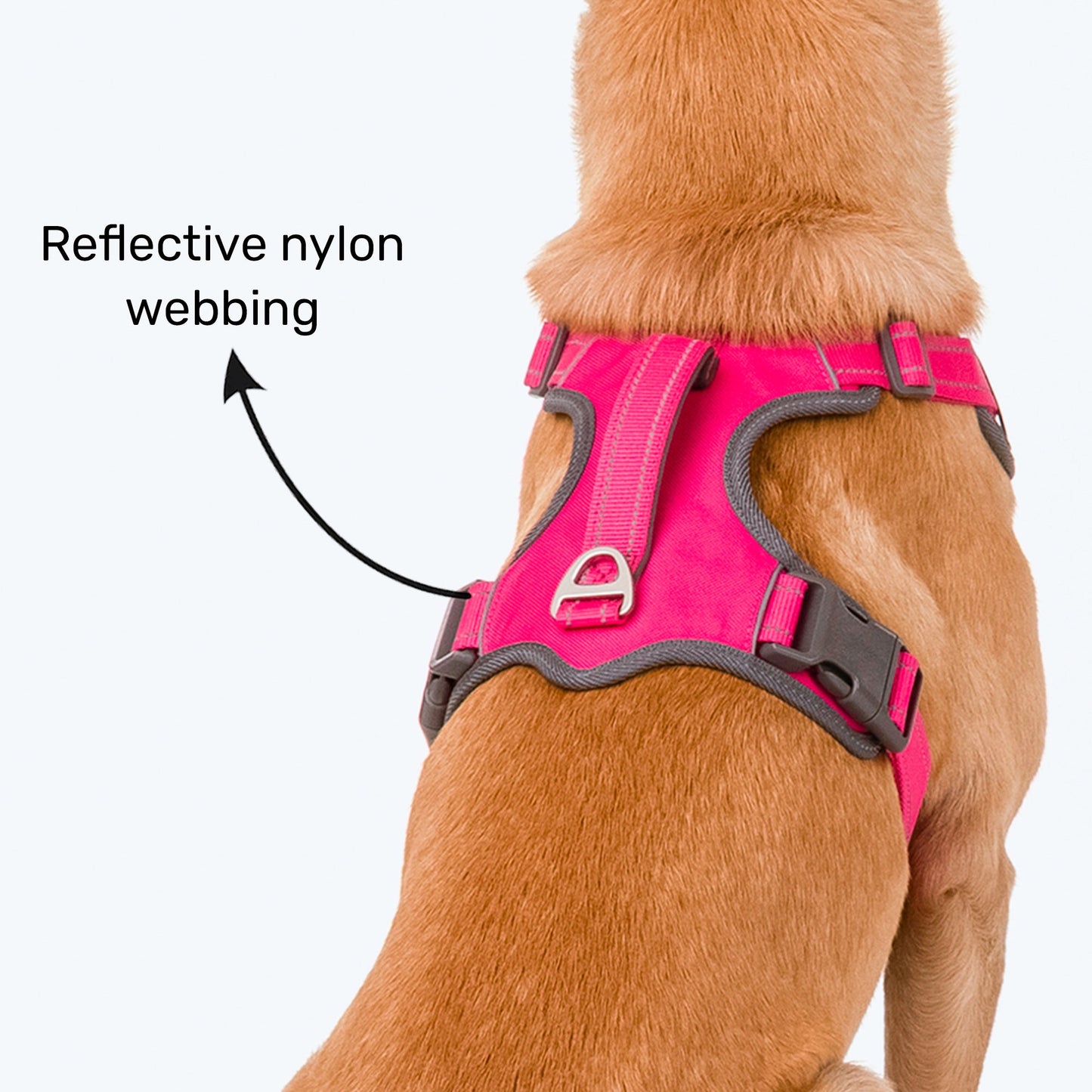 HUFT Active Pet Dog Harness - Magenta Pink - Heads Up For Tails
