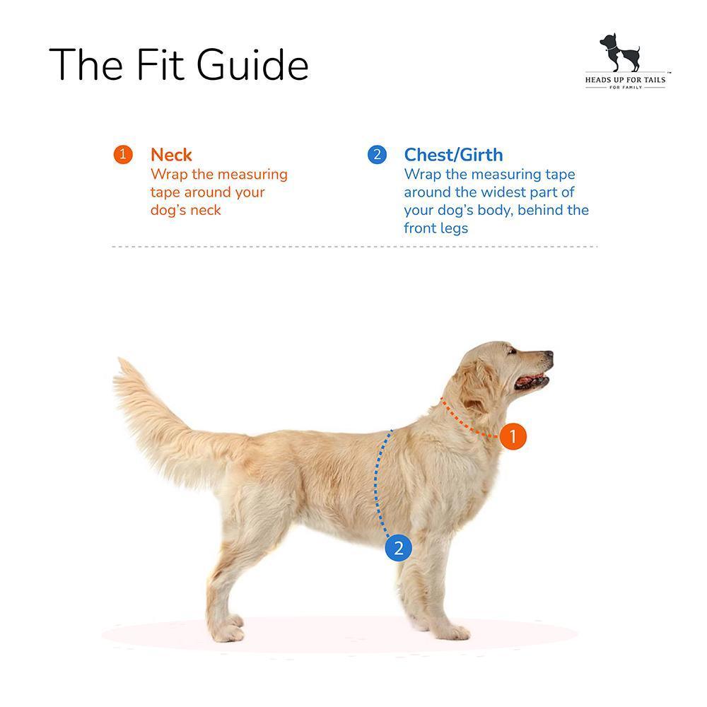 HUFT Classic Nylon Dog H Harness - Navy - Heads Up For Tails