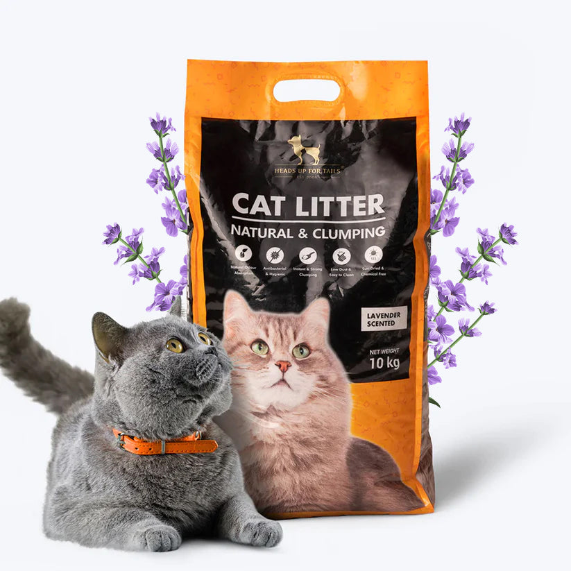 HUFT Cat Litter (Natural & Clumping) - Lavender Scented - 10 kg