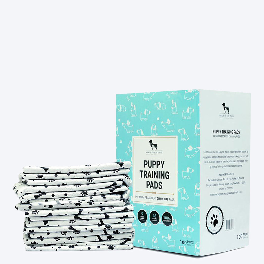 HUFT Charcoal Puppy Training Pads - 60 X 45 cm - Heads Up For Tails