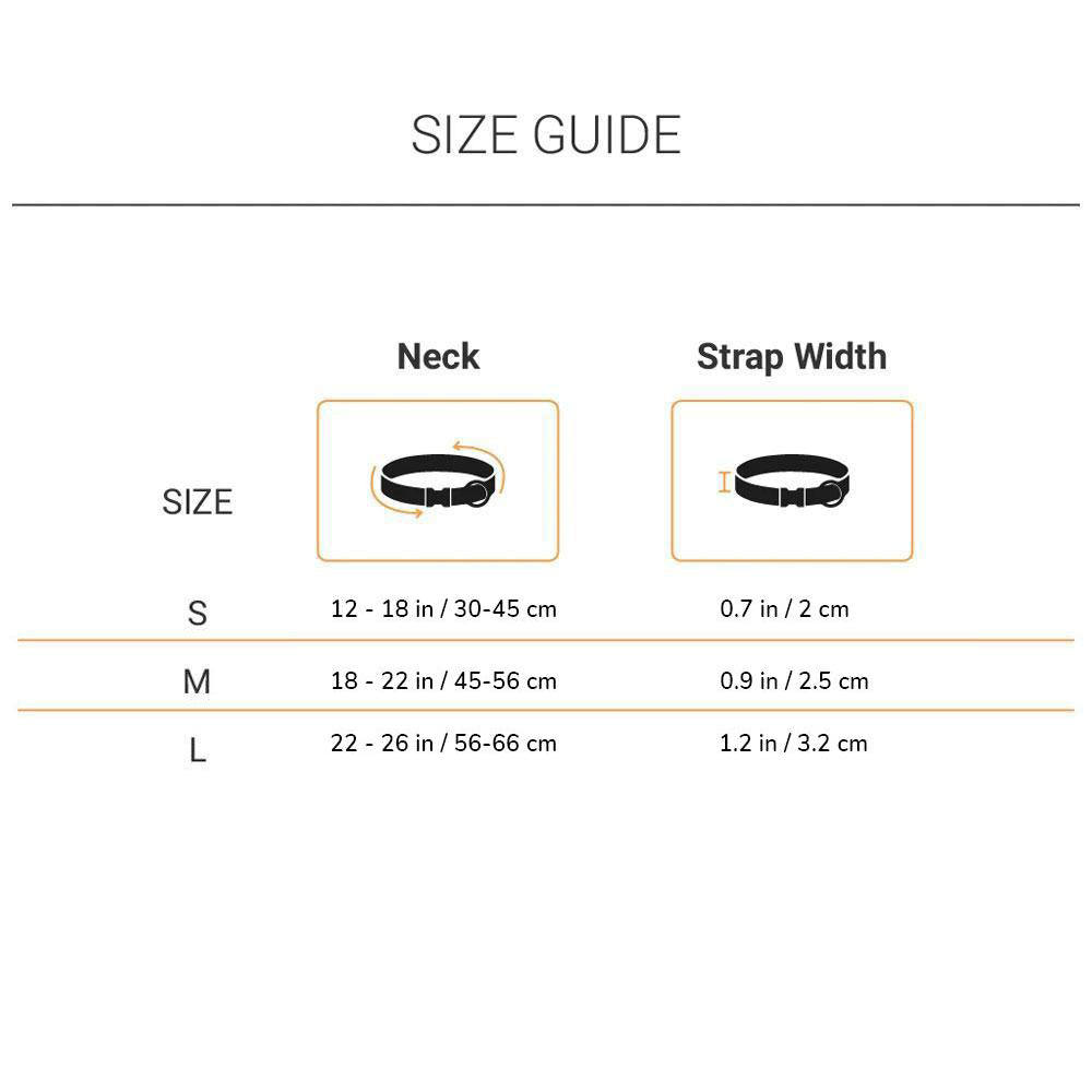 HUFT Classic Nylon Dog Collar - Red (Can be Personalised)-2