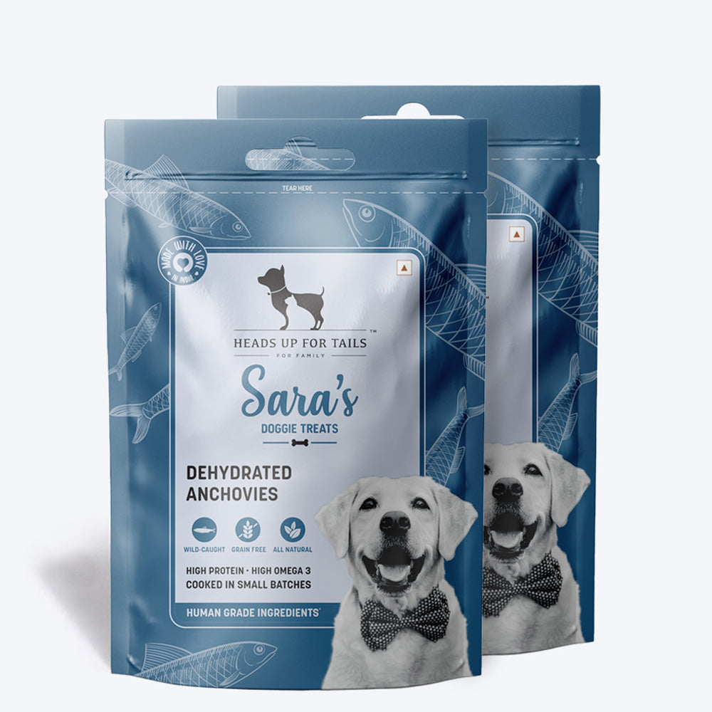 HUFT Sara's Dehydrated Anchovy Doggie Treats - 70 g