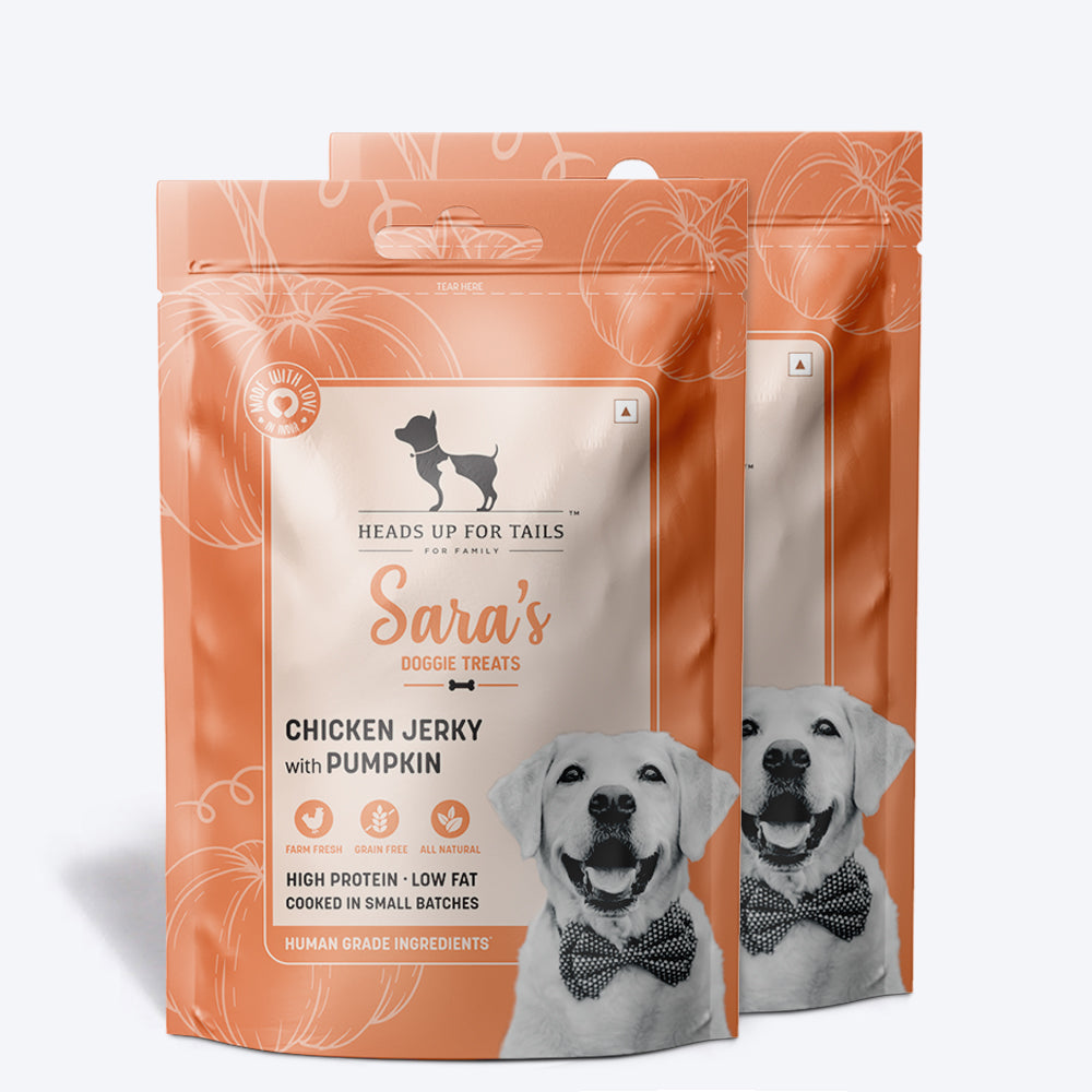 HUFT Sara's Doggie Treats - Chicken Jerky with Pumpkin - 70 g