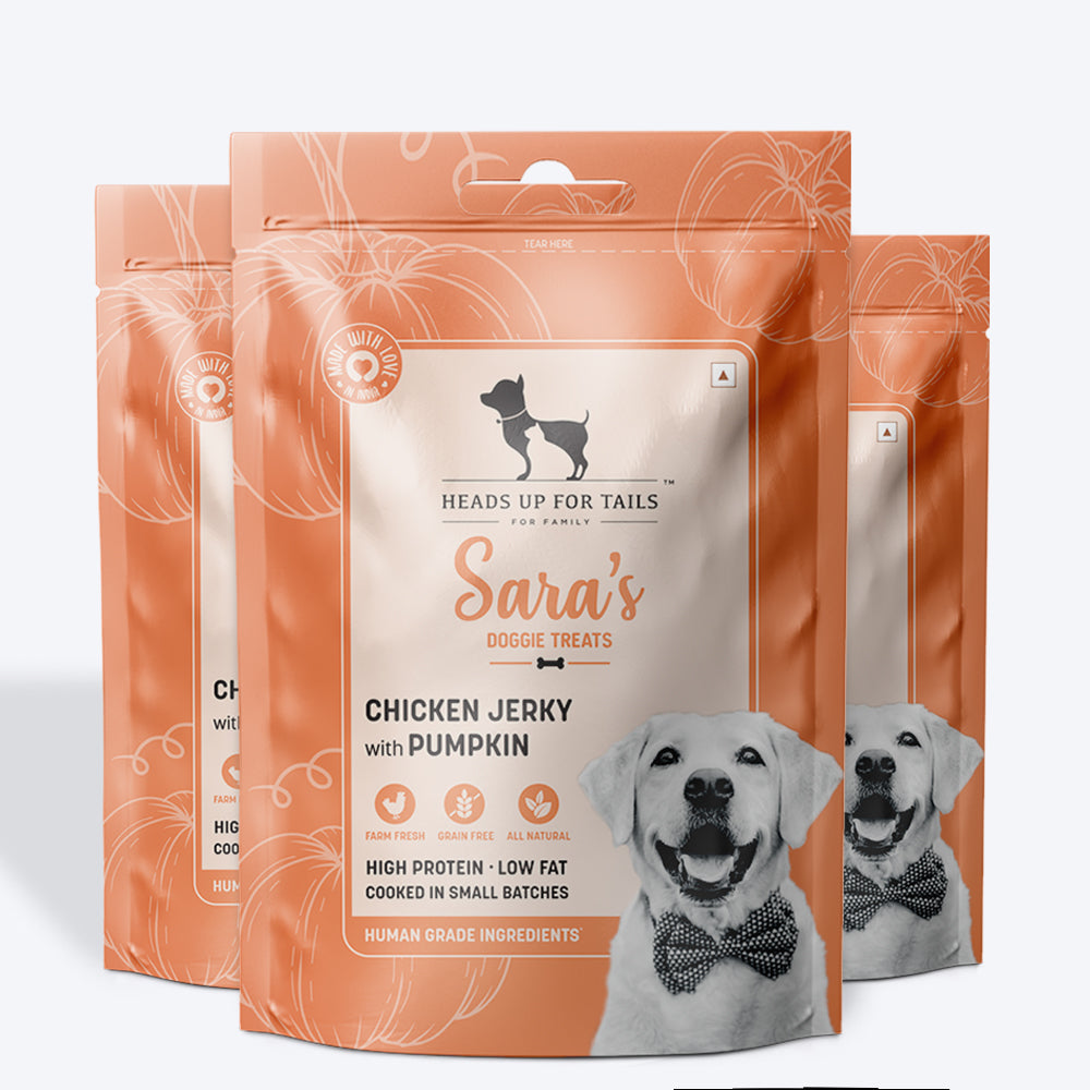 HUFT Sara's Doggie Treats - Chicken Jerky with Pumpkin - 70 g