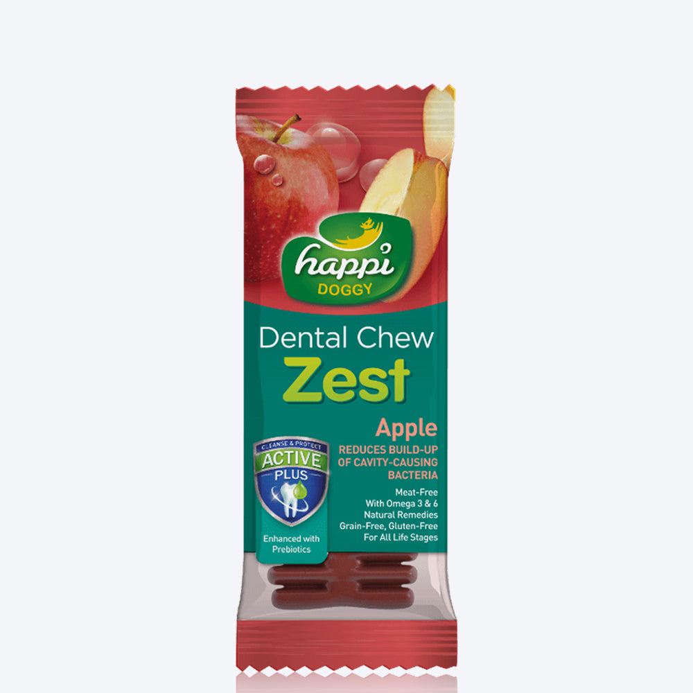 Happi Doggy Vegetarian Dental Chew - Zest - Apple (Singles) - 25 g-2