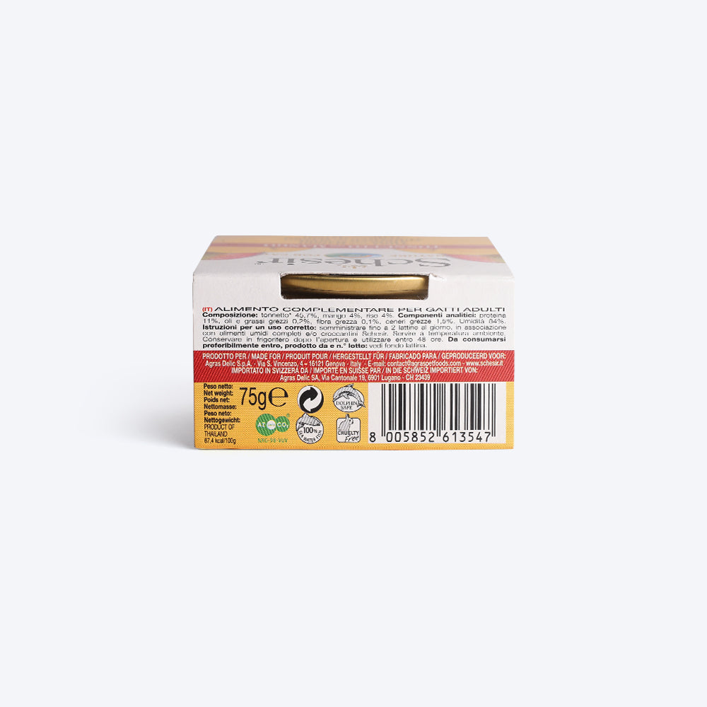 Schesir 45% Tuna and Mango Fruit Dinner Canned Wet Cat Food - 75g - Heads Up For Tails