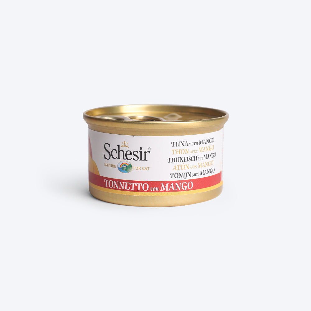 Schesir 45% Tuna and Mango Fruit Dinner Canned Wet Cat Food - 75g - Heads Up For Tails