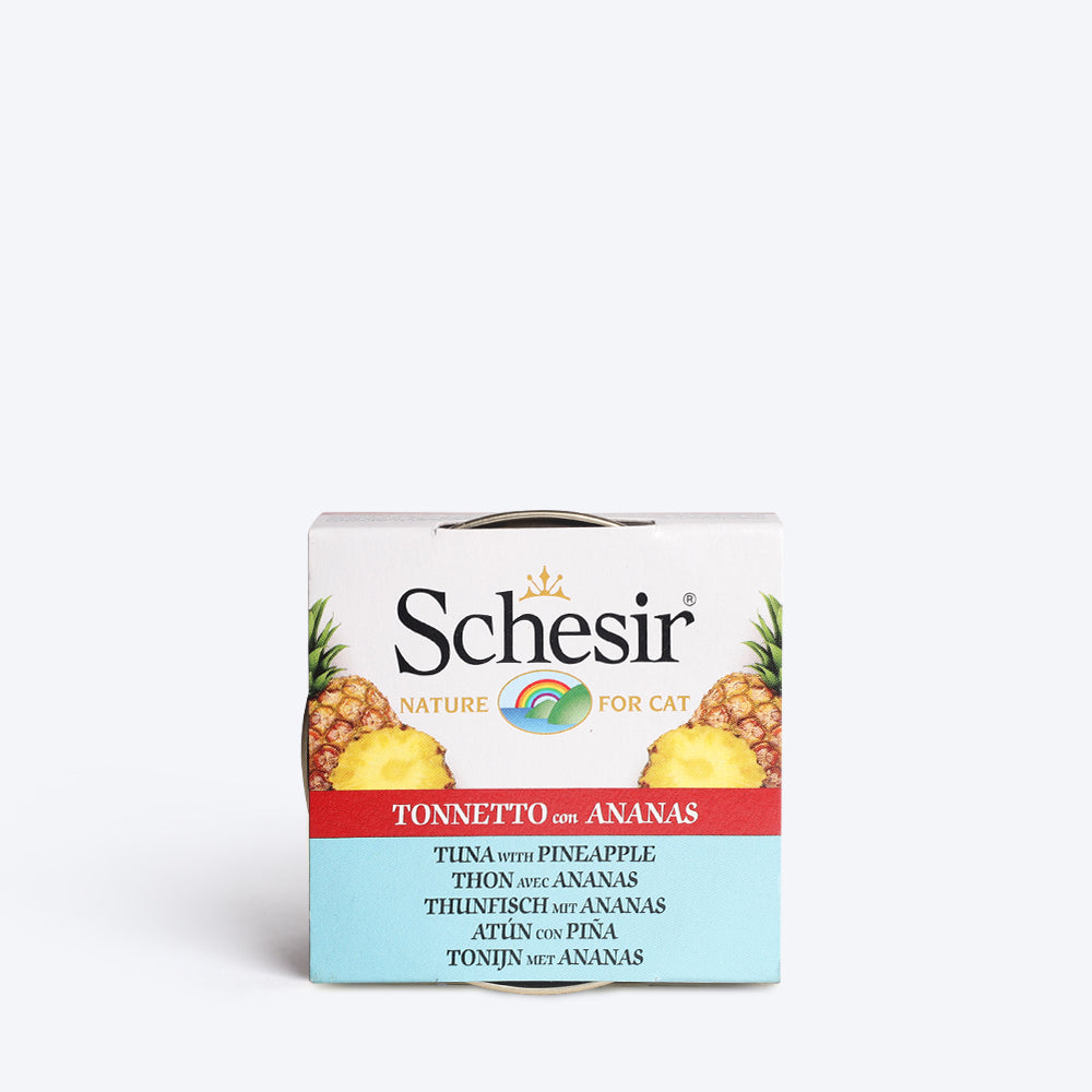 Schesir Tuna With Pineapple Wet Cat Food Can - 75 g - Heads Up For Tails