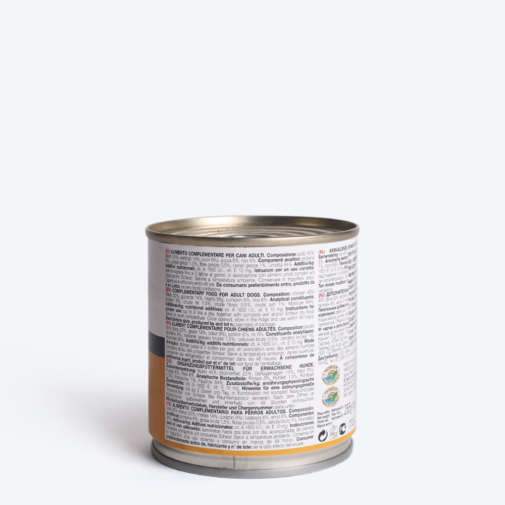 Schesir 46% Chicken with Pumpkin Gravy Wet Dog Food - 285 g - Heads Up For Tails