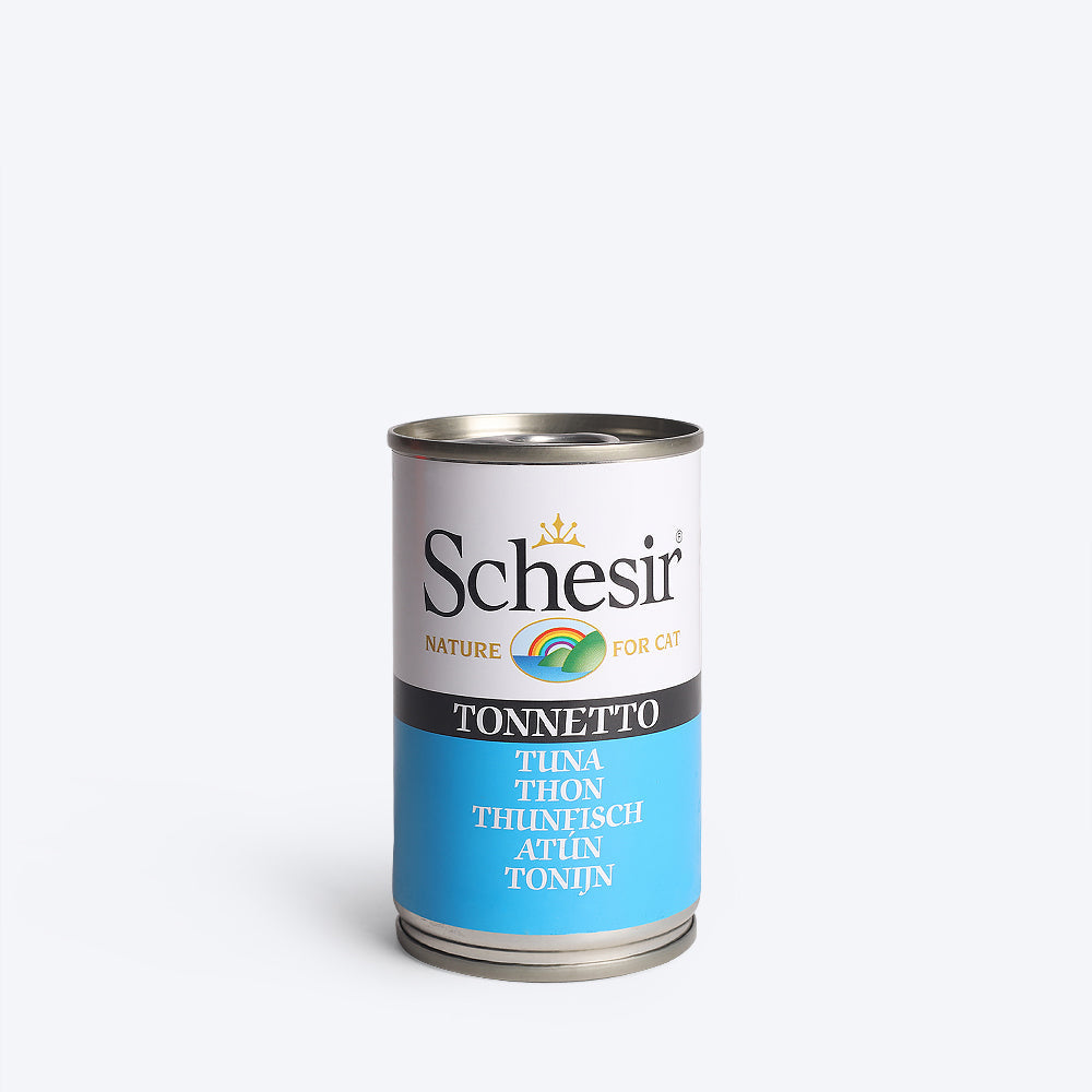 Schesir 51% Tuna and Rice In Jelly Canned Wet Cat Food - 140 g - Heads Up For Tails
