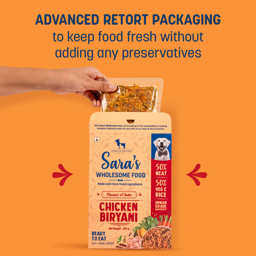 HUFT Sara€™s Wholesome Food (Flavours of India) - Chicken Biryani (300 g) - Heads Up For Tails