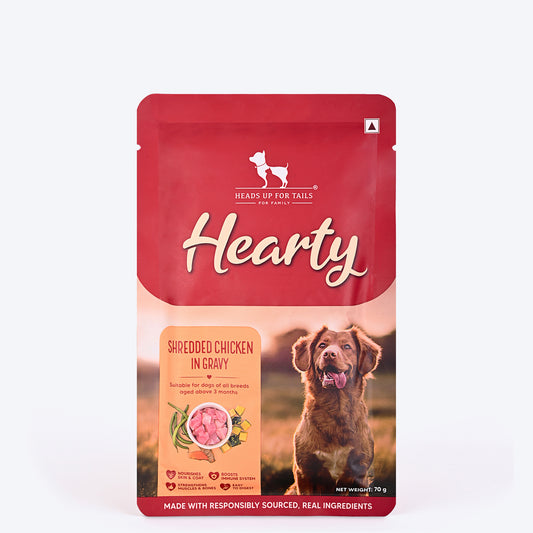 Hearty Shredded Chicken & Pumpkin in Gravy Wet Dog Food 70g