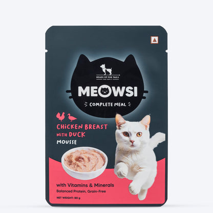 Meowsi Chicken Breast with Duck Mousse Wet Cat Food 80g