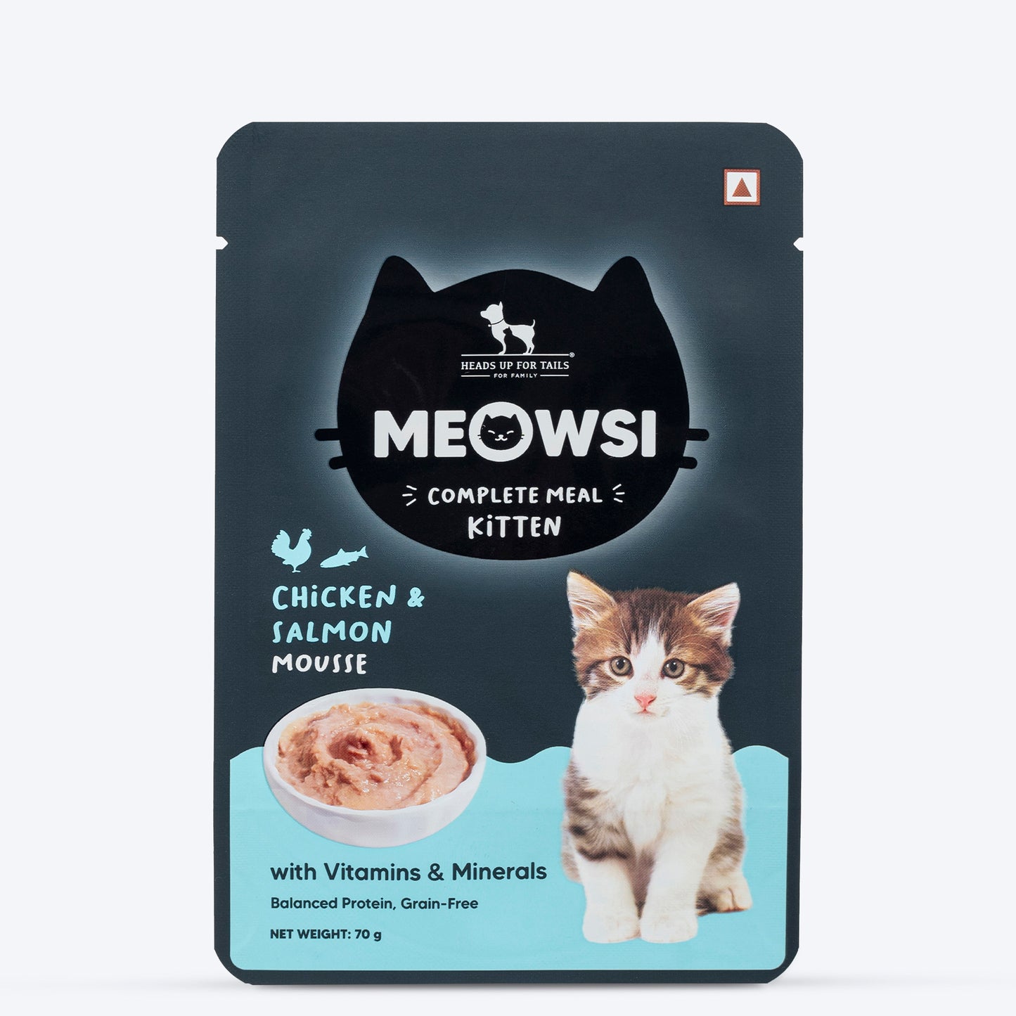 Meowsi Chicken & Salmon Mousse Wet Food for Kittens 70g