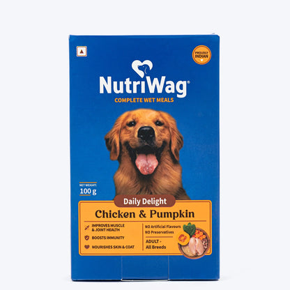 NutriWag Complete Wet Meals With Chicken, Rice & Pumpkin For Dog