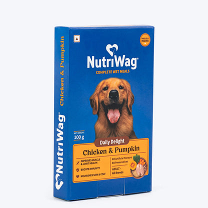 NutriWag Complete Wet Meals With Chicken, Rice & Pumpkin For Dog