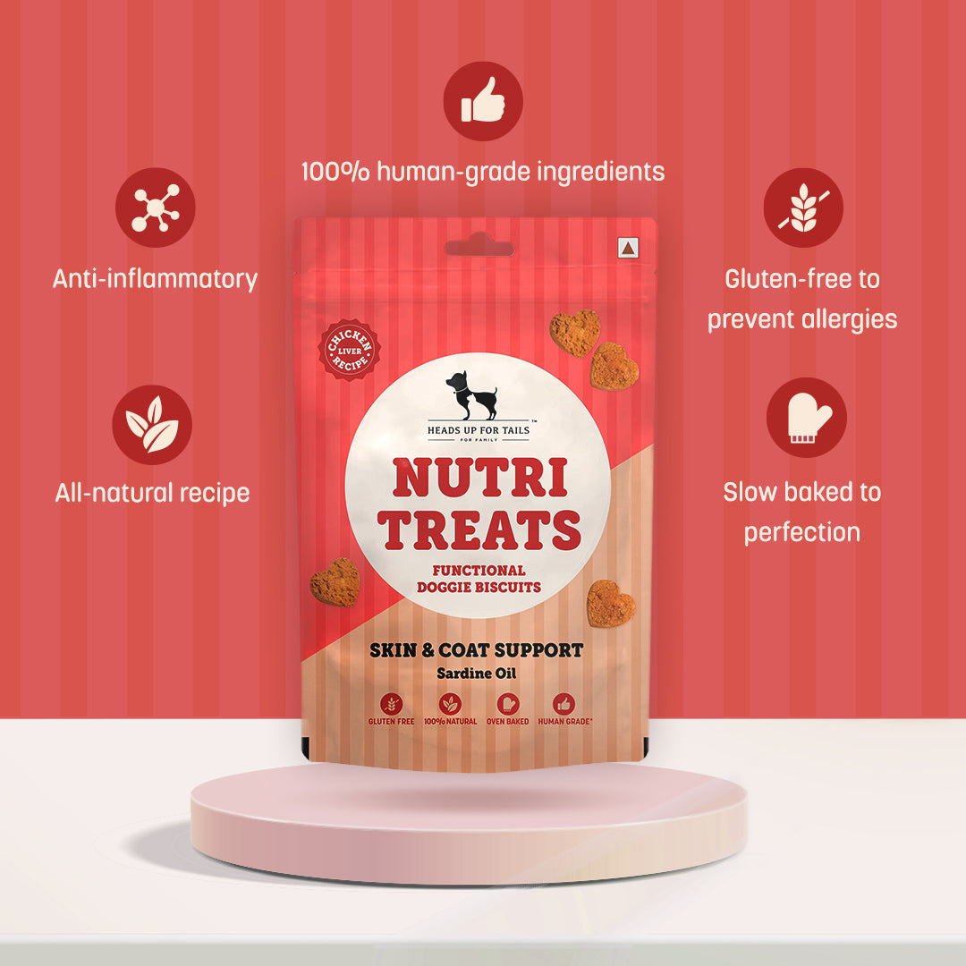 HUFT Nutri Treats For Dogs - Skin & Coat Support - 150 g