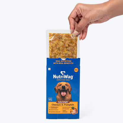 NutriWag Complete Wet Meals With Chicken, Rice & Pumpkin For Dog