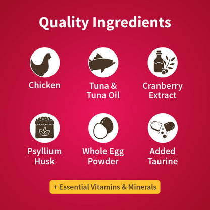 Nutrimeow Chicken and Tuna Dry Food For Adult Cat - Heads Up For Tails