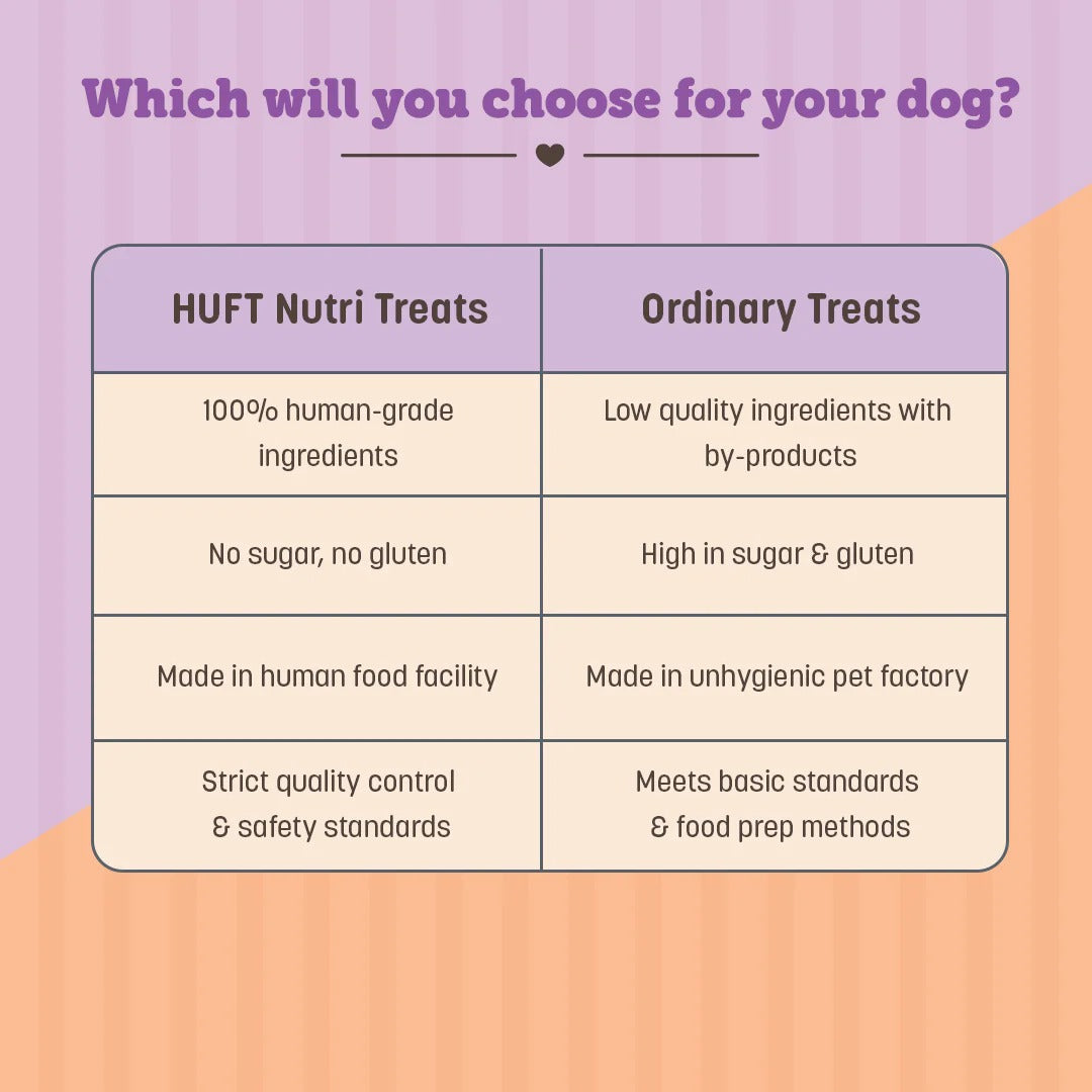 HUFT Nutri Treats For Dogs - Digestive Health - 150 g