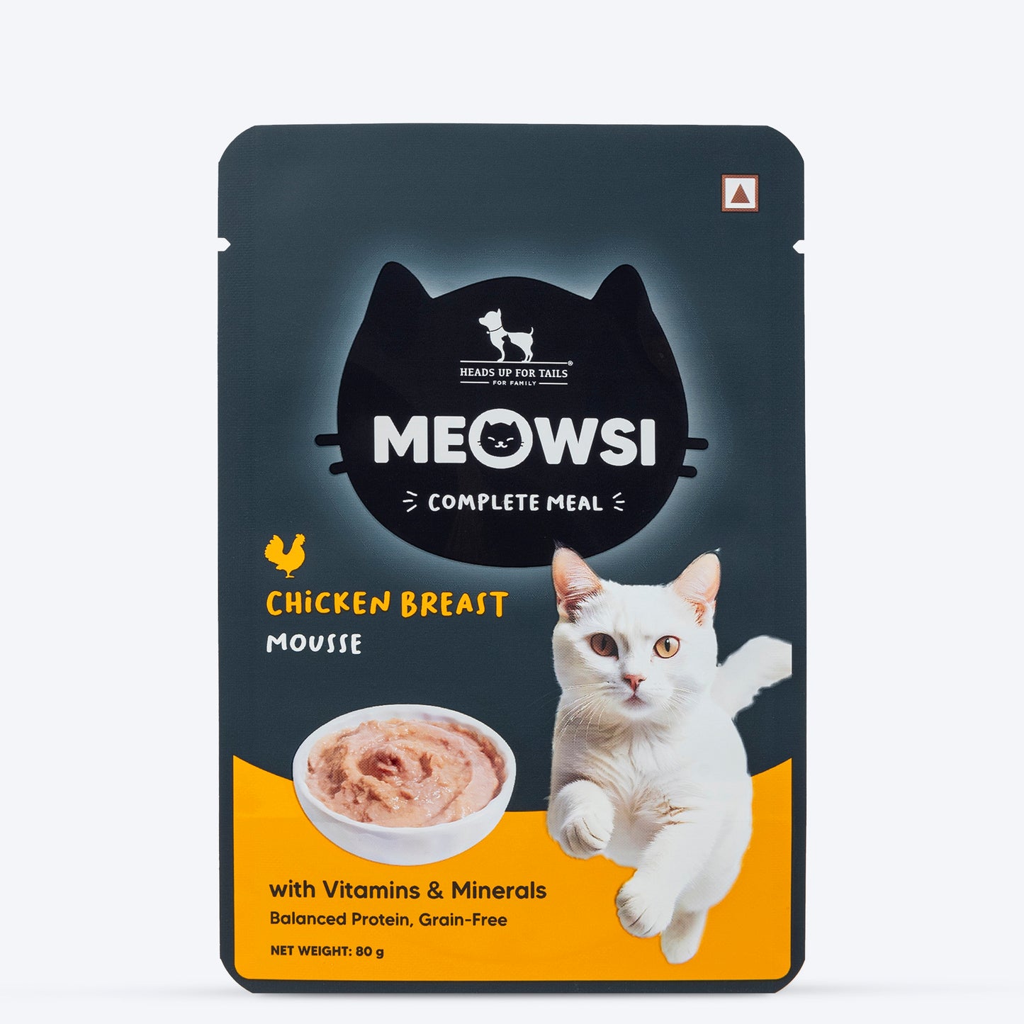 Meowsi Chicken Breast Mousse Wet Cat Food Grain-Free 80g