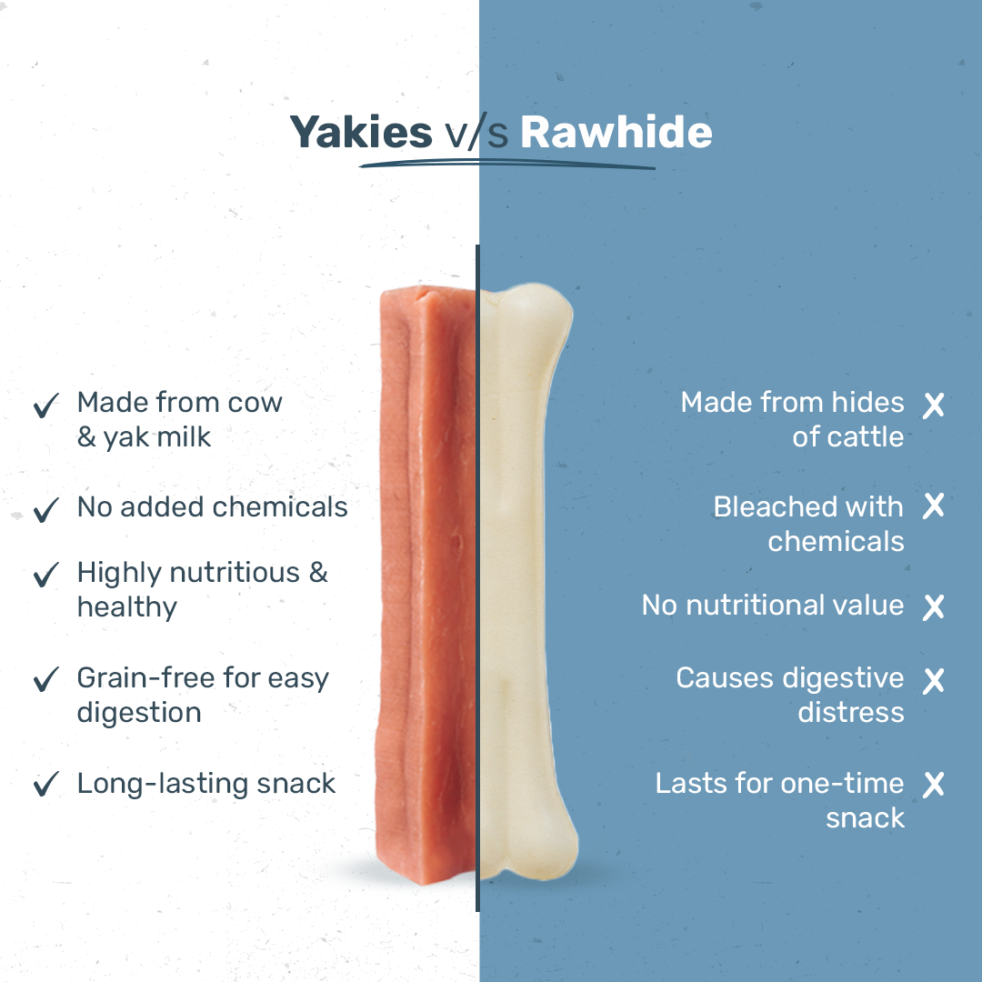 HUFT Yakies Vegetarian Natural Chew Bone - Apple - Heads Up For Tails