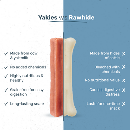 HUFT Yakies Vegetarian Natural Chew Bone - Apple - Heads Up For Tails