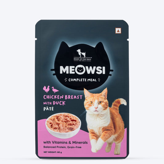 Meowsi Chicken Breast & Duck Pate Wet Cat Food 80g