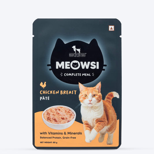 Meowsi Chicken Breast Pate Wet Cat Food Grain-Free 80g