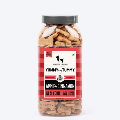 HUFT Yummy In My Tummy Apple & Cinnamon Vegetarian Gluten Free Dog Biscuit