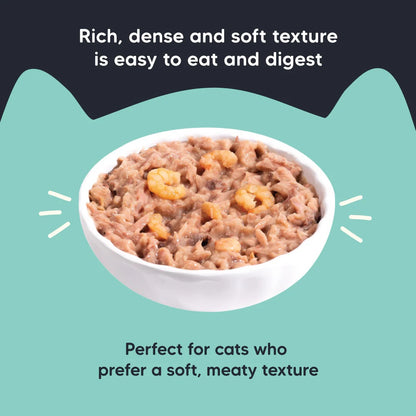 Meowsi Tuna & Shrimp Pate Wet Cat Food Grain-Free 80g