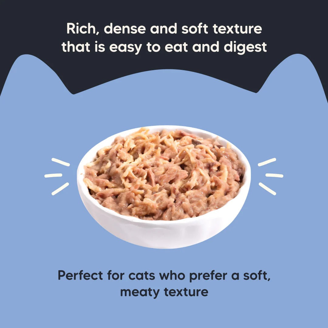 Meowsi Tuna & Chicken Pâté Wet Cat Food Grain-Free 80g