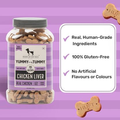 HUFT Yummy In My Tummy Chicken Liver Gluten-Free Biscuits
